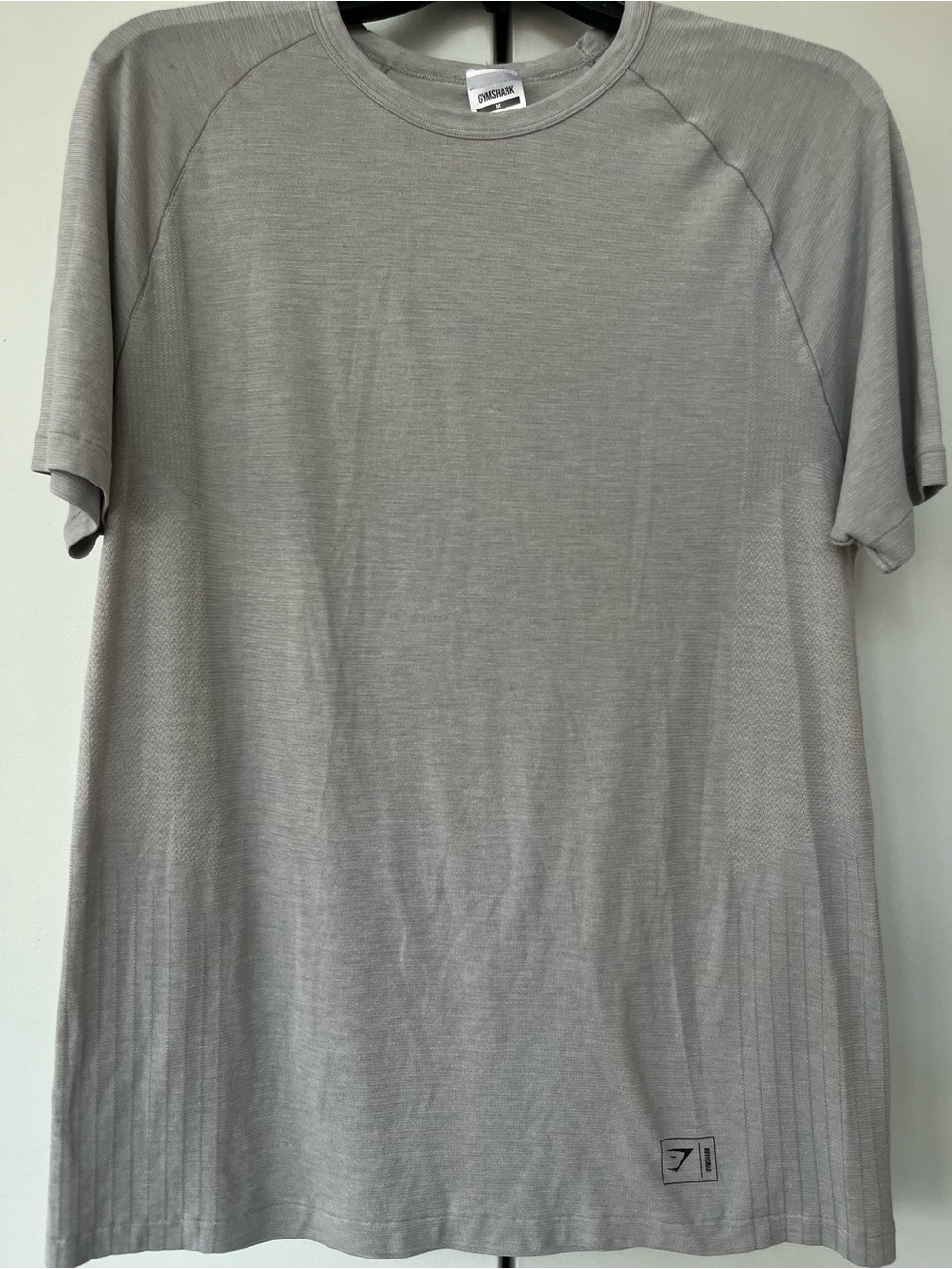 Gymshark Arrival Regular Fit T-Shirt light grey Athletic Gym Running Training